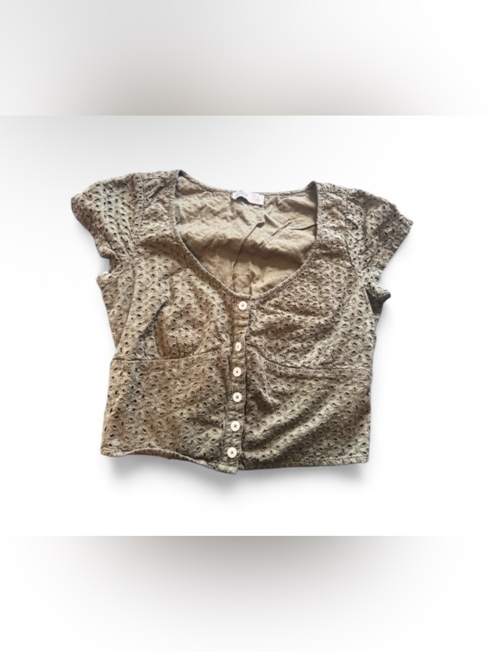 Hollister eyelet crop top